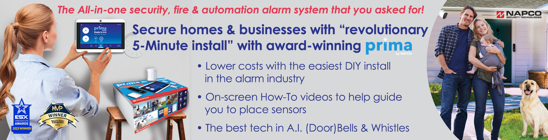 Prima by Napco All-in-one Security, Fire & Automation Panel